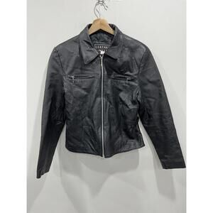 Vintage Womens Leather Jacket Coat